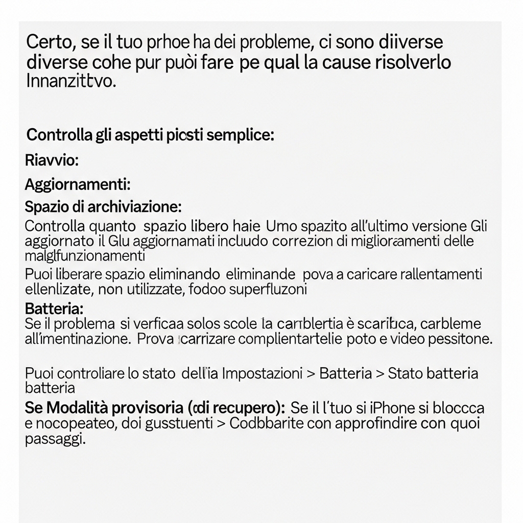Diagnosi iPhone