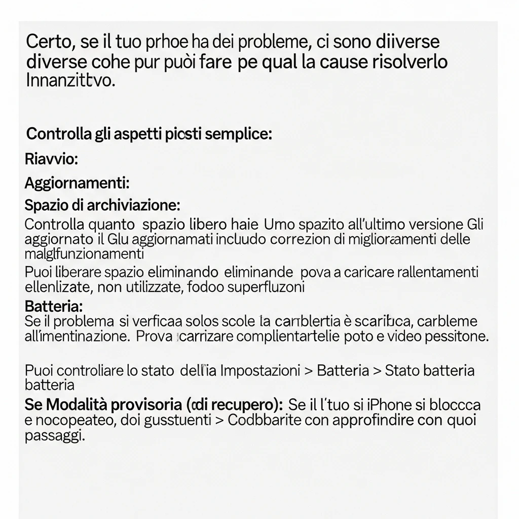 Diagnosi iPhone